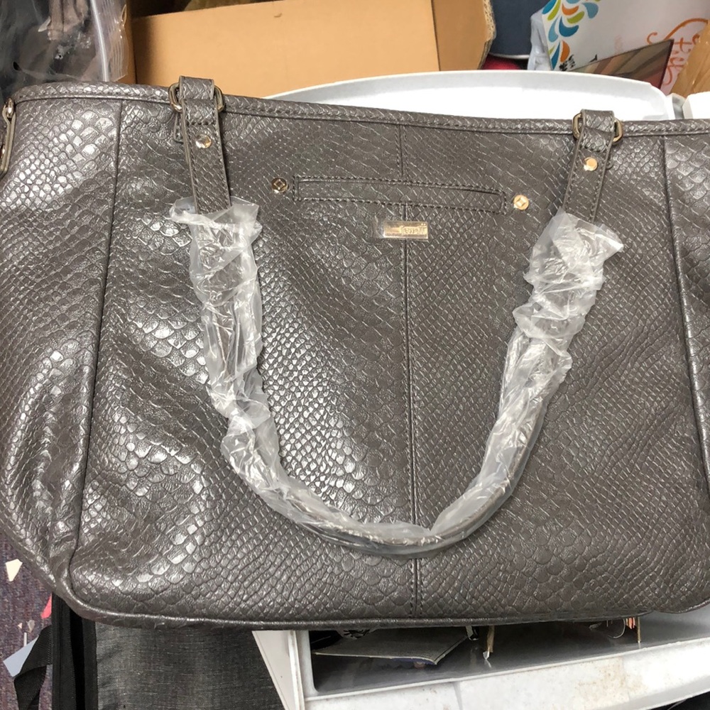 Thirty-One Townsfair Reversible Tote in Charcoal